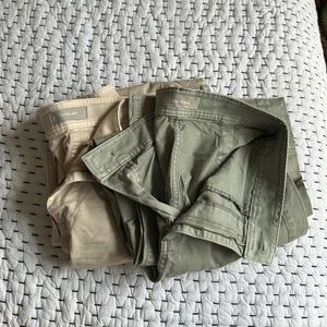 Everlane Lightweight Wide Leg Chino Crop Pants